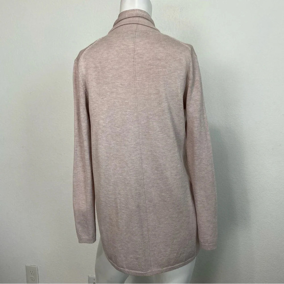 Zara Knit Soft Open Front Blush Pink Cardigan Size Small - Picture 5 of 6